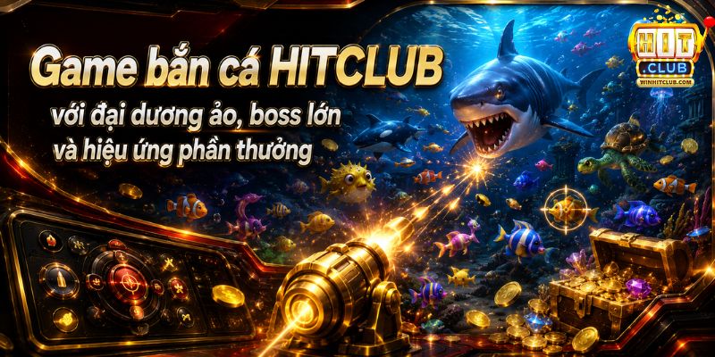 Game bắn cá HITCLUB với đại dương ảo boss lớn và hiệu ứng phần thưởng