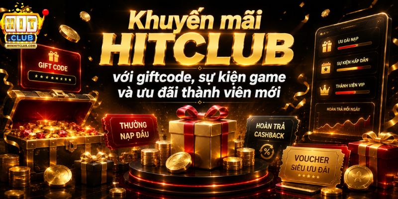Khuyến mãi HITCLUB với giftcode sự kiện game và ưu đãi thành viên mới